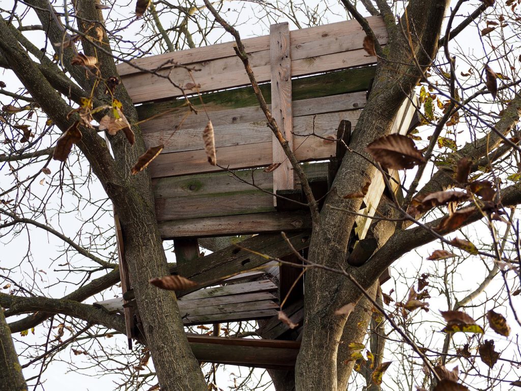 hutten bouwen in de groene gastouderopvang